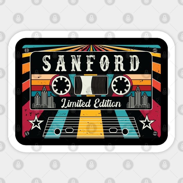 Vintage Sanford City Sticker by Vintagety